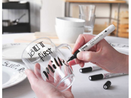 KREUL Marqueur pour porcelaine & verre, set de 4
