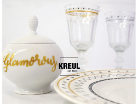 KREUL Marqueur Glass & Porcelain Pen Glamour, set de 4