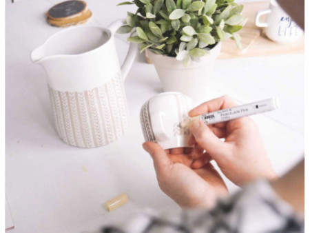 KREUL Marqueur Glass & Porcelain Pen Chalky, set de 5