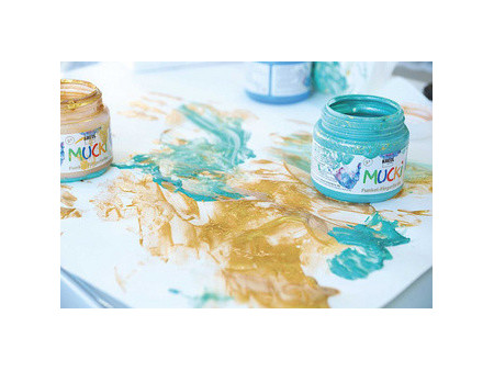 KREUL Gouache aux doigts nacrée 'MUCKI' argent dragon