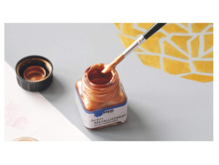 KREUL Peinture acrylique métallique, kit Glamour Living