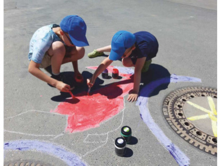 KREUL Peinture à la craie pour trottoir STREETY, rouge