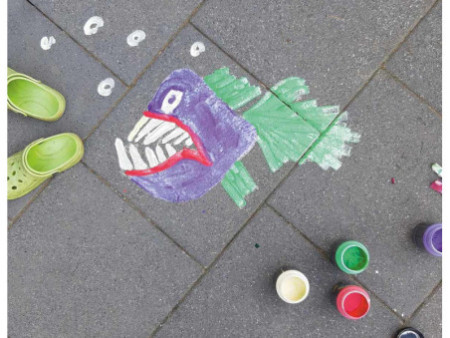 KREUL Peinture à la craie pour trottoir STREETY, vert