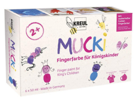 KREUL Gouache aux doigts 'MUCKI' pour enfants du roi