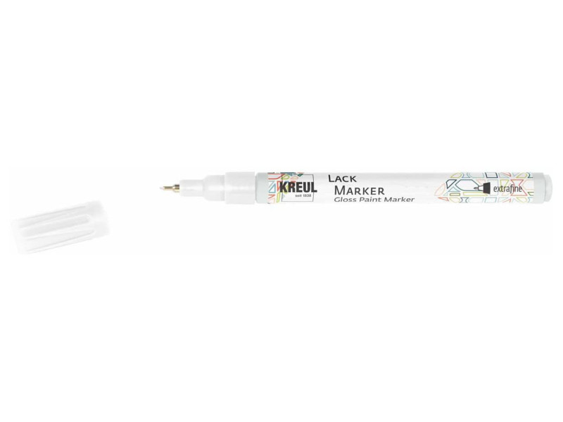 KREUL Lackmarker 'Gloss Paint Marker', extrafine, blanc