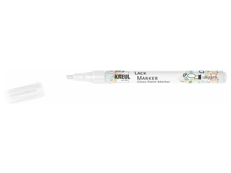 KREUL Lackmarker 'Gloss Paint Marker', calligraphy, blanc