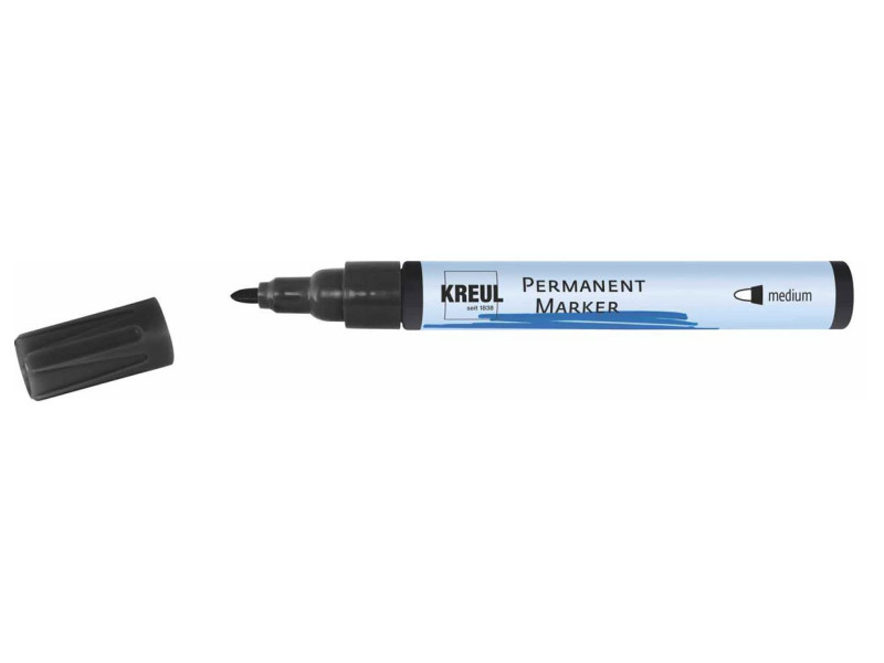 KREUL Marqueur permanent, medium, noir