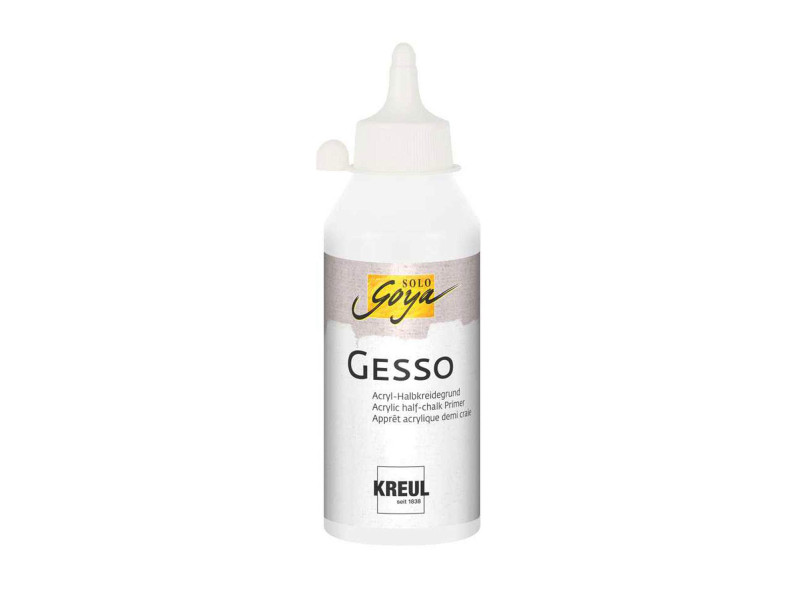 KREUL Apprêt acrylique SOLO Goya Gesso, blanc, 250 ml