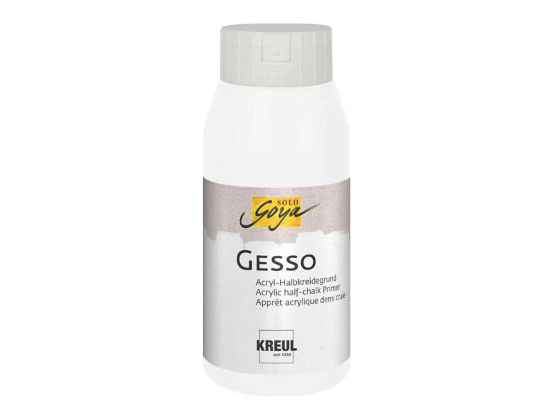 KREUL Apprêt acrylique SOLO Goya Gesso, blanc, 750 ml