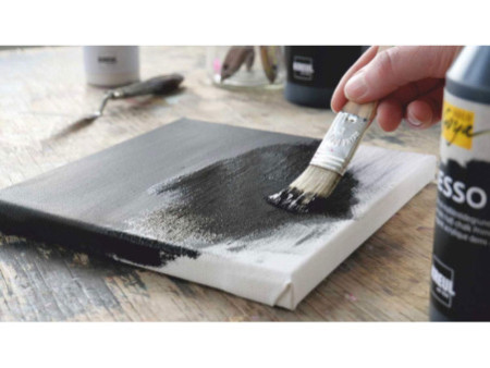 KREUL Apprêt acrylique SOLO Goya Gesso, noir, 750 ml