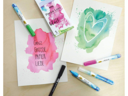 KREUL Set de marqueurs 'PaperLove', 5 pièces