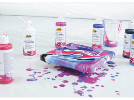 KREUL SOLO GOYA Set de pouring 'Ready Mixed', 6 x 80 ml