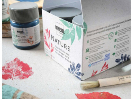 KREUL Peinture créative Nature, set de 4 x 50 ml