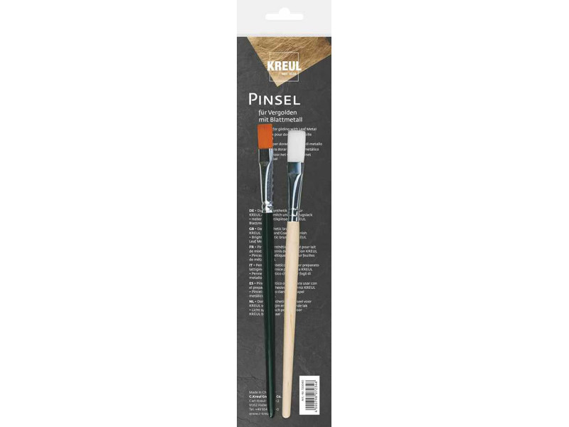 KREUL Pinceau pour dorure avec feuille métal, set de 2