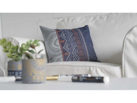 KREUL Feutre textile Opak, pointe ogive fine, blanc