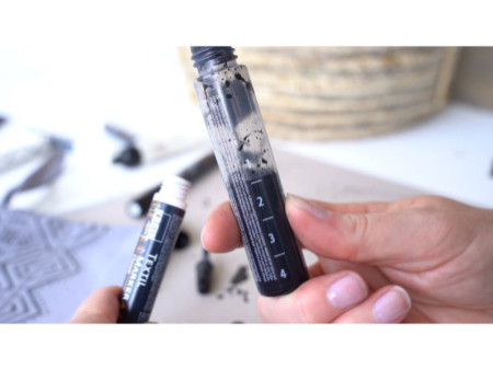 KREUL Feutre textile Opak, pointe ogive fine, noir