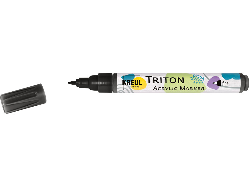 KREUL Marqueur acrylique TRITON Acrylic Marker fine, noir