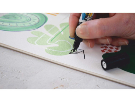 KREUL Marqueur acrylique TRITON Acrylic Marker fine, noir