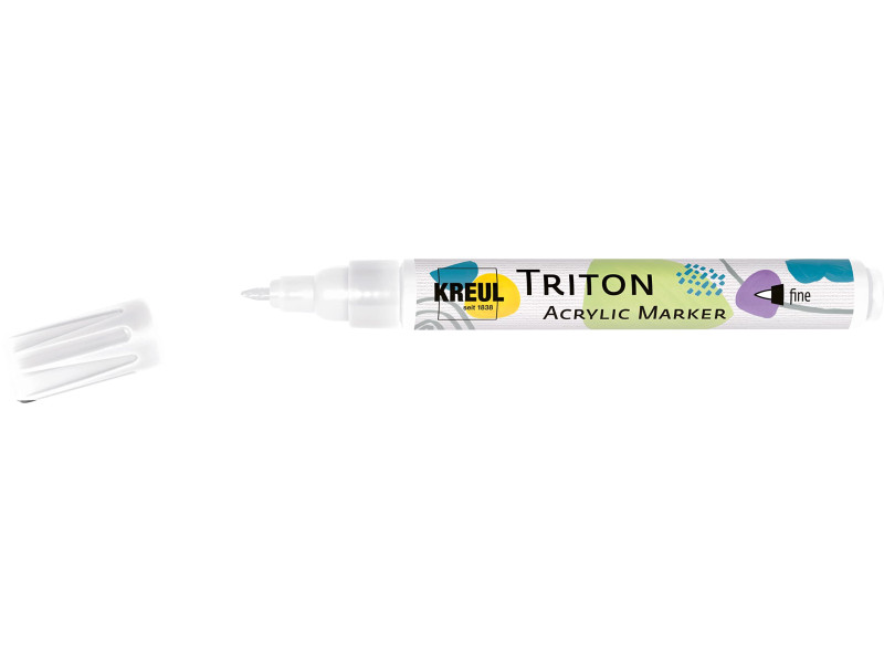 KREUL Marqueur acrylique TRITON Acrylic Marker fine, blanc