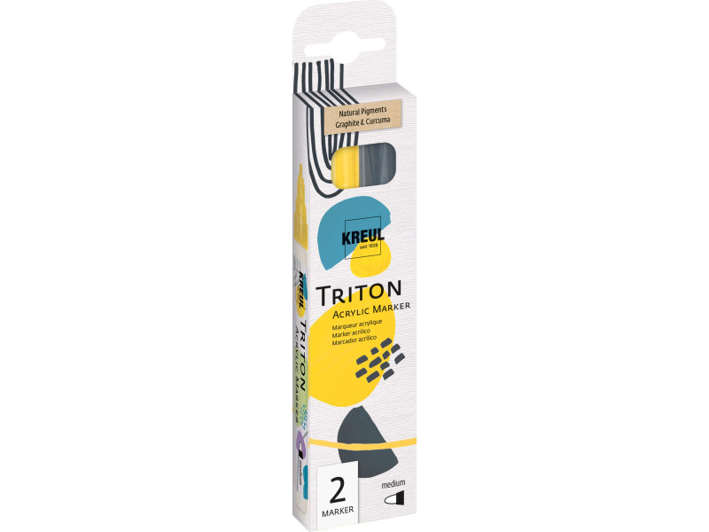 KREUL Marqueur acrylique TRITON Acrylic, set de 2 Natural