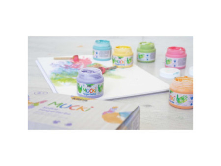 KREUL Gouache aux doigts pastel 'MUCKI', 150 ml, set de 6
