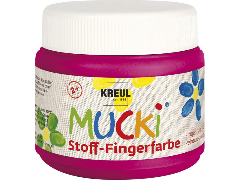 KREUL Gouache aux doigts textile 'MUCKI', 150 ml, rose