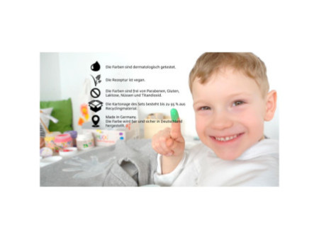 KREUL Gouache aux doigts pour textiles 'MUCKI', 150 ml