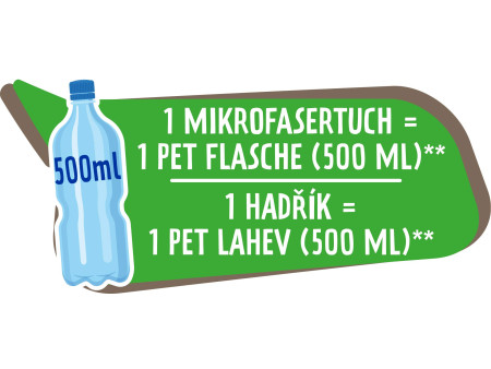 Spontex Chiffon microfibre en fibres recyclées, pack de 2