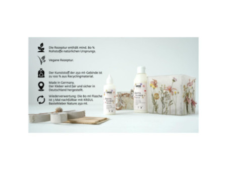 KREUL Colle de bricolage Nature, en tube plastique, 250 ml