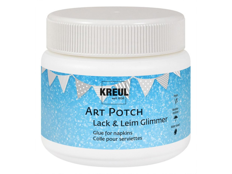 KREUL Vernis et colle pour serviettes ART POTCH, scintillant