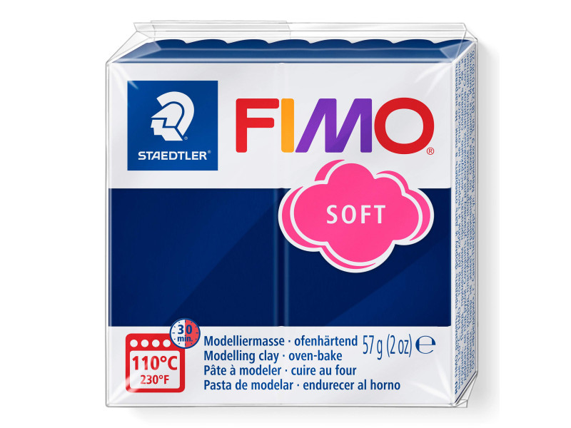 FIMO Pâte à modeler SOFT, à cuire, 57 g, bleu windsor