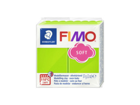 FIMO Pâte à modeler SOFT, à cuire, 57 g, vert pomme
