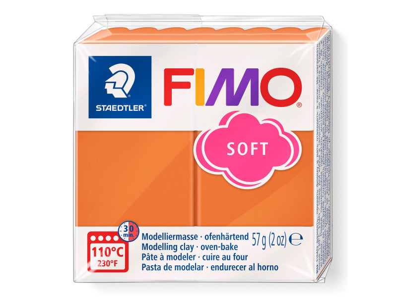 FIMO pâte à modeler SOFT, à cuire, 57 g, cognac