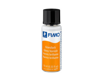 FIMO Vernis brillant, dans un flacon de 10 ml, pinceau dans