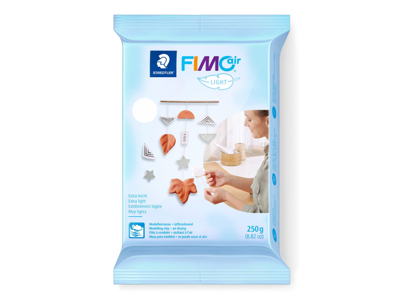 FIMO Pâte à modeler air LIGHT, sèche à l'air, blanc