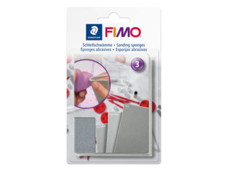 FIMO Eponge abrasive, sur carte blister