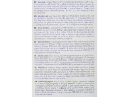 FIMO Vernis brillant, pour 30 feuilles maxi ml dans un verre