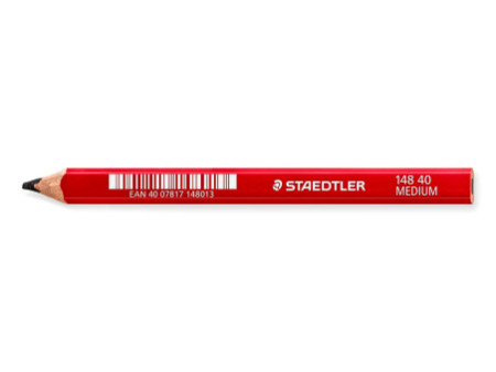 STAEDTLER Crayon de charpentier 'moyen', ovale, marron rouge