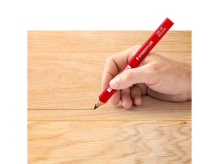 STAEDTLER Crayon de charpentier 'moyen', ovale, marron rouge