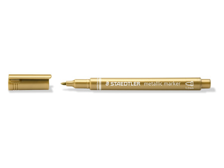 STAEDTLER Marqueur permanent métallisé, pointe ogive, or