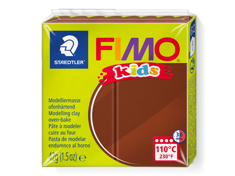 FIMO kids Pâte à modeler, à cuire au four, 42 g, marron