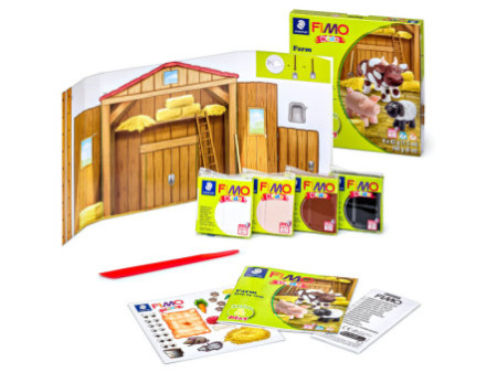 FIMO kids Kit de modelage Form & Play 'Farm', niveau 1