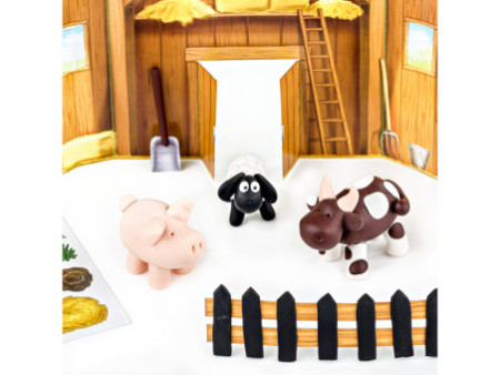 FIMO kids Kit de modelage Form & Play 'Farm', niveau 1