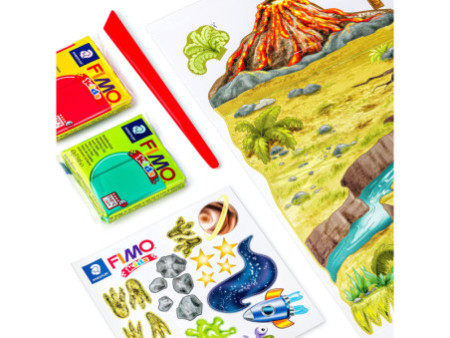 FIMO kids Kit de modelage Form & Play 'Dino', niveau 2