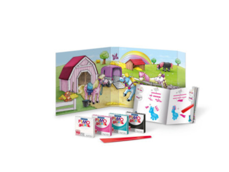 FIMO kids Kit de modelage Form & Play 'Pony', niveau 2