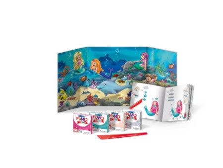 FIMO kids Kit de modelage Form & Play 'Mermaid', niveau 3