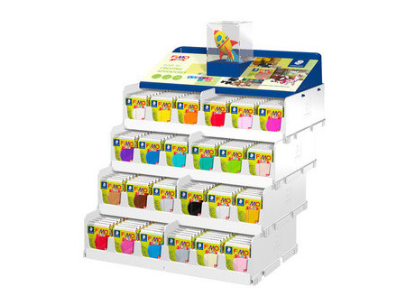 FIMO kids Pâte à modeler, à cuire au four, présentoir de 384