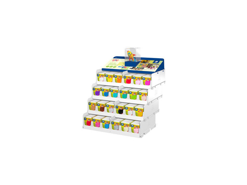 FIMO kids Pâte à modeler, à cuire au four, présentoir de 384