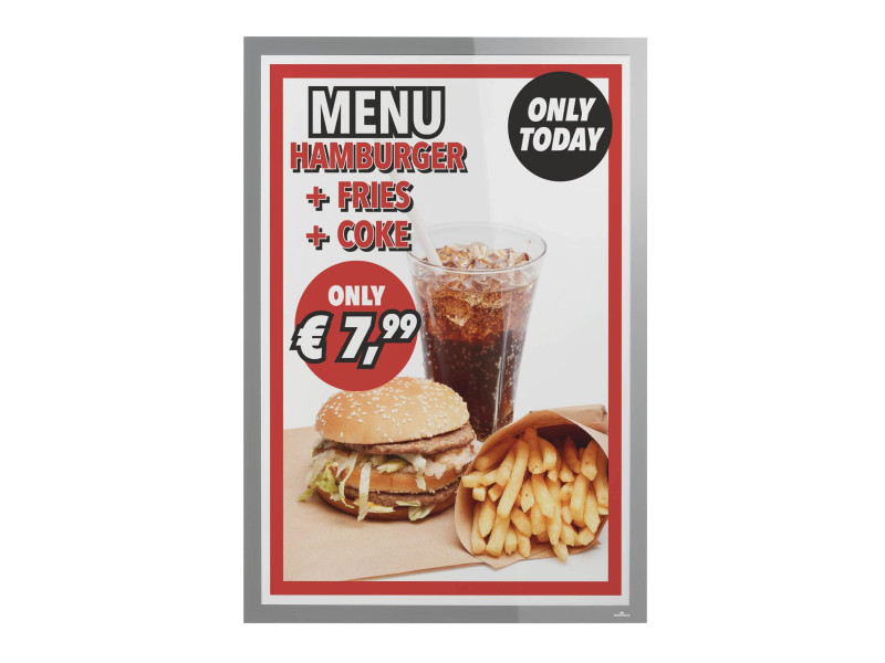 DURABLE Cadre d'affichage DURAFRAME POSTER, A1, argent