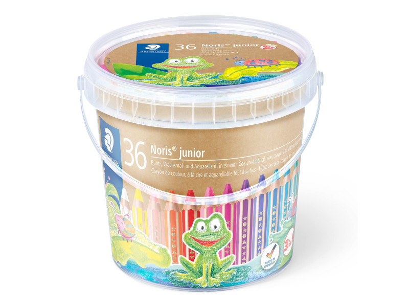 STAEDTLER Crayon de couleur Noris junior, seau de 36